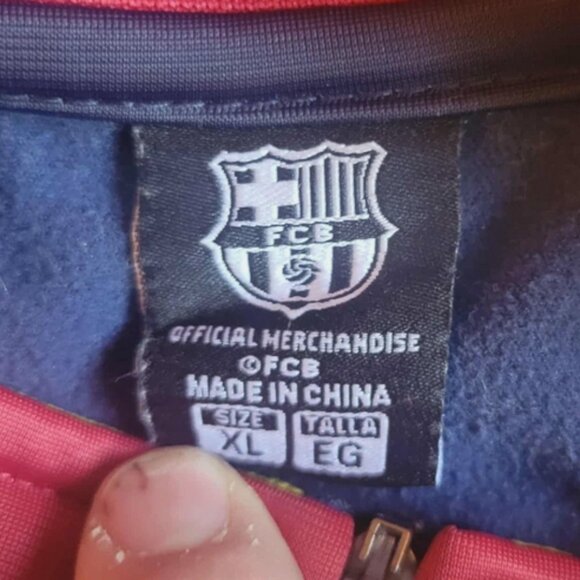 FC Barcelona Barca Official Full Zip Track Warm Up Jacket XL - Picture 2 of 4